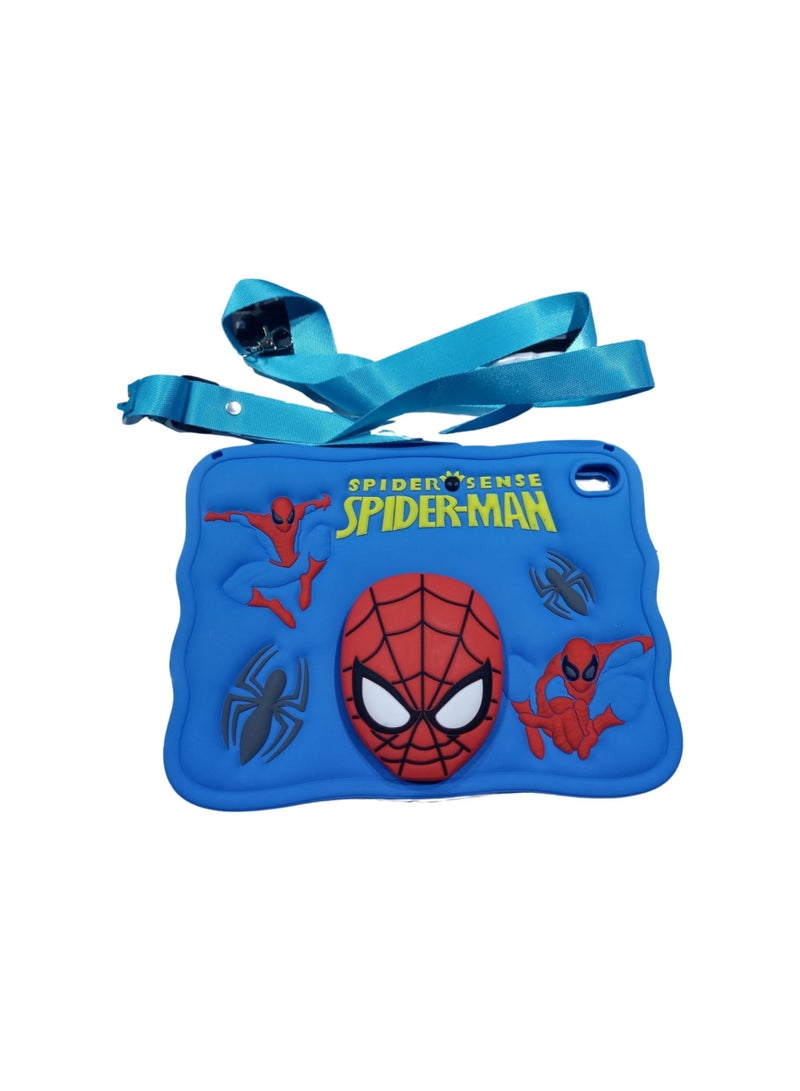 Cartoon 3D Silicon Handle Stand Cover For iPad 10th Generation 2022 10.9 Inch,iPad (A16) 11th Generation Case 11 Inch 2025, Funda Case Model A2696 A2757 A2777 (With Rope) (Spider) - Image 2